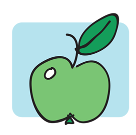 æble, apple, sundhed, health, artikler, årsrapport, illustration, illustrere, tegning, illustrator, håndtegning, digital, skitse, logo, vector, vektor, naturalistisk, naturtro, vignet, vignetter, præcision,